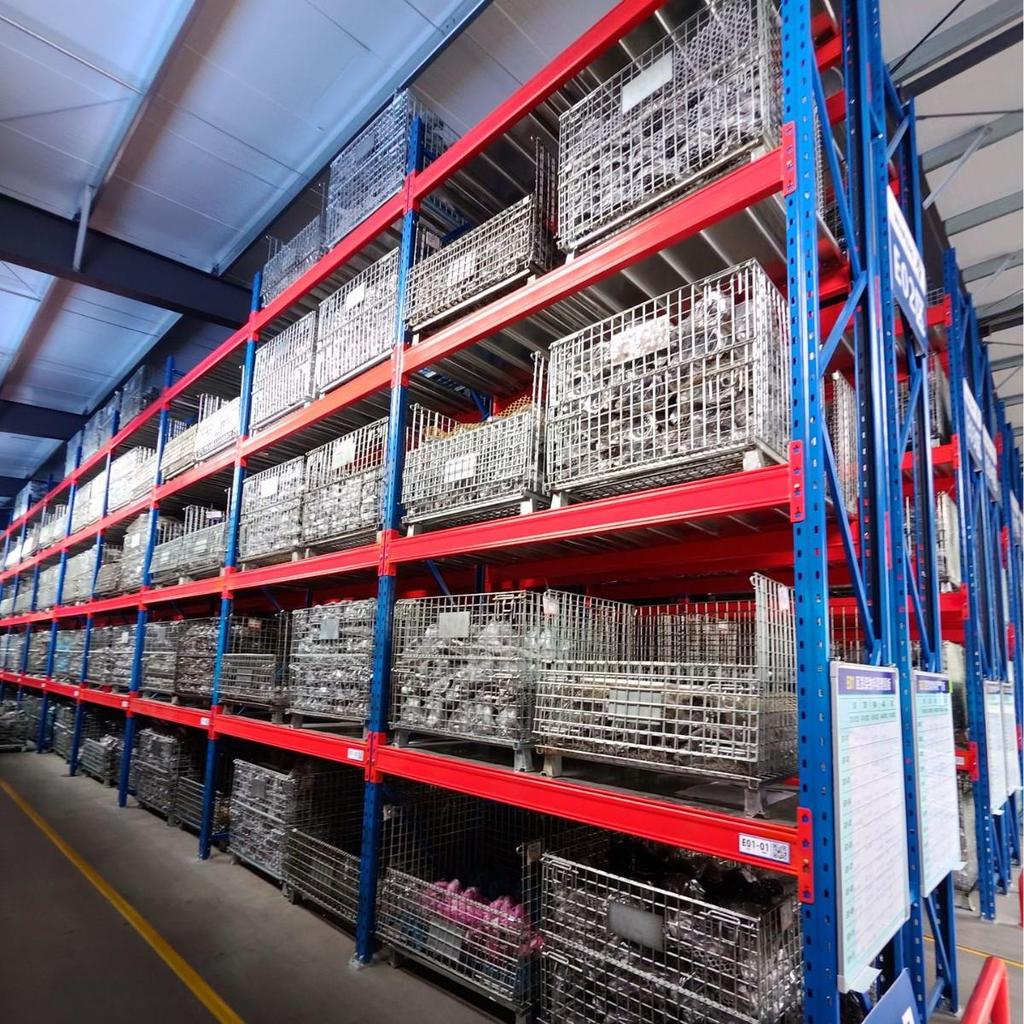 Heavy-Duty Three-Dimensional Cantilever Pallet Rack for Warehouse Storage