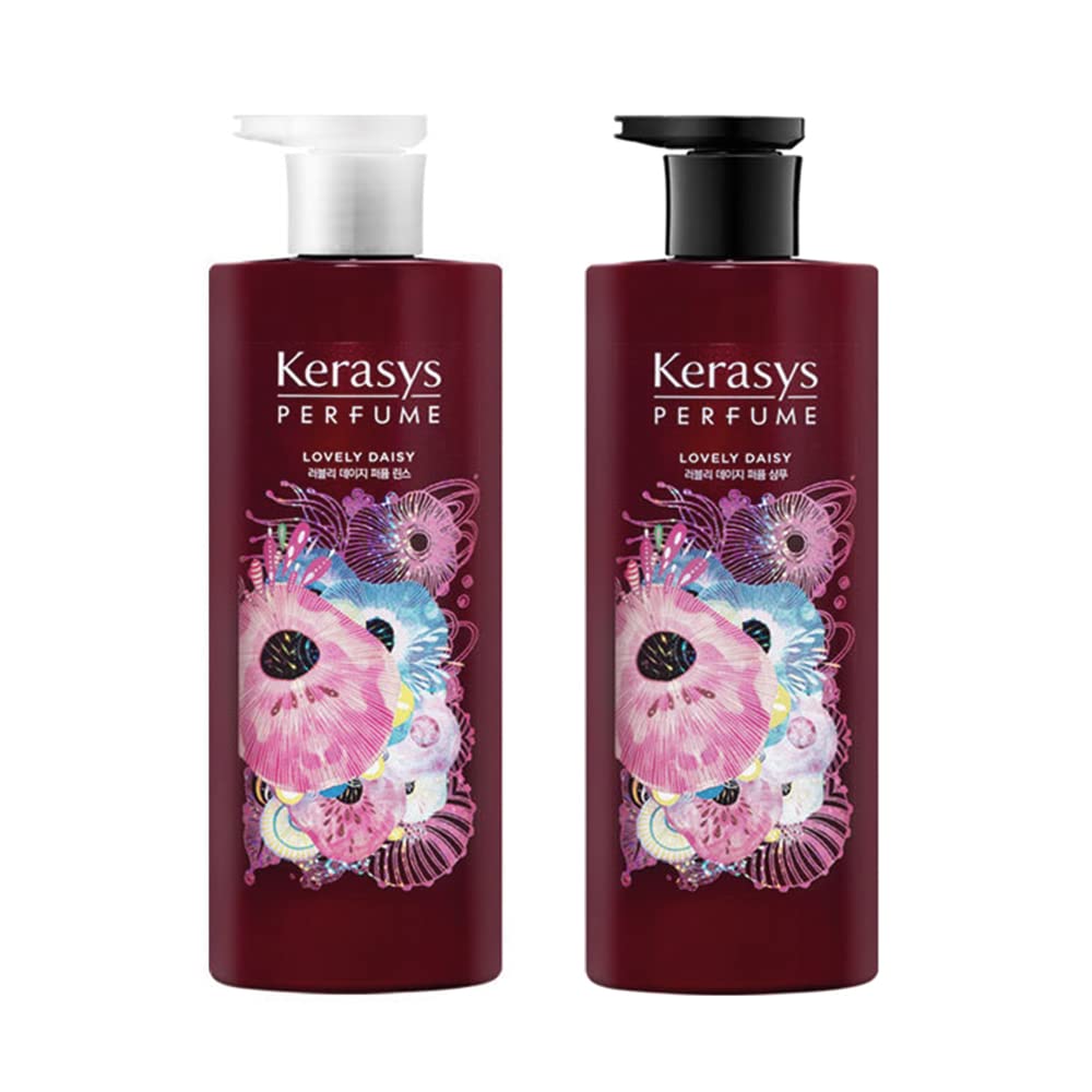 

Набор из 2 [Официальный KERASYS] 600 мл Парфюмированный шампунь и кондиционер Kerasys Корея Парфюмированный шампунь Уход за поврежденными волосами Уход за волосами Прекрасная ромашка