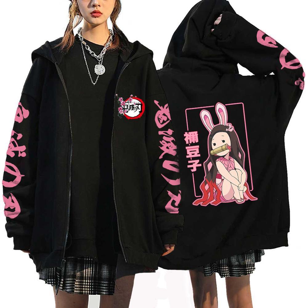 Devil Killer Anime Zipper Hoodie Cute Printed Hoodie Men's and Women's Sportswear Harajuku Unisex Street Zipper Jacket
