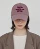 Bajal Tmv Lettering Ball Cap [Washed Indie Pink]