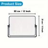 [Portable Dry Erase Whiteboard Stand] 1 Set Portable Dry Erase Whiteboard with Stand, 12x8 Inch Double-Sided, Plastic Frame, Includes Markers