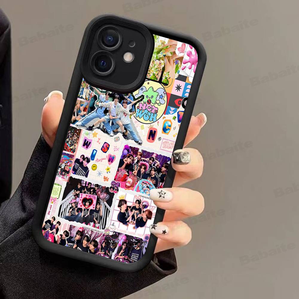 Band N-NCT MUSIC Für IPhone 17 Pro Max 16 15 14 13 12 11 Plus Schwarze Weiche Handyhülle