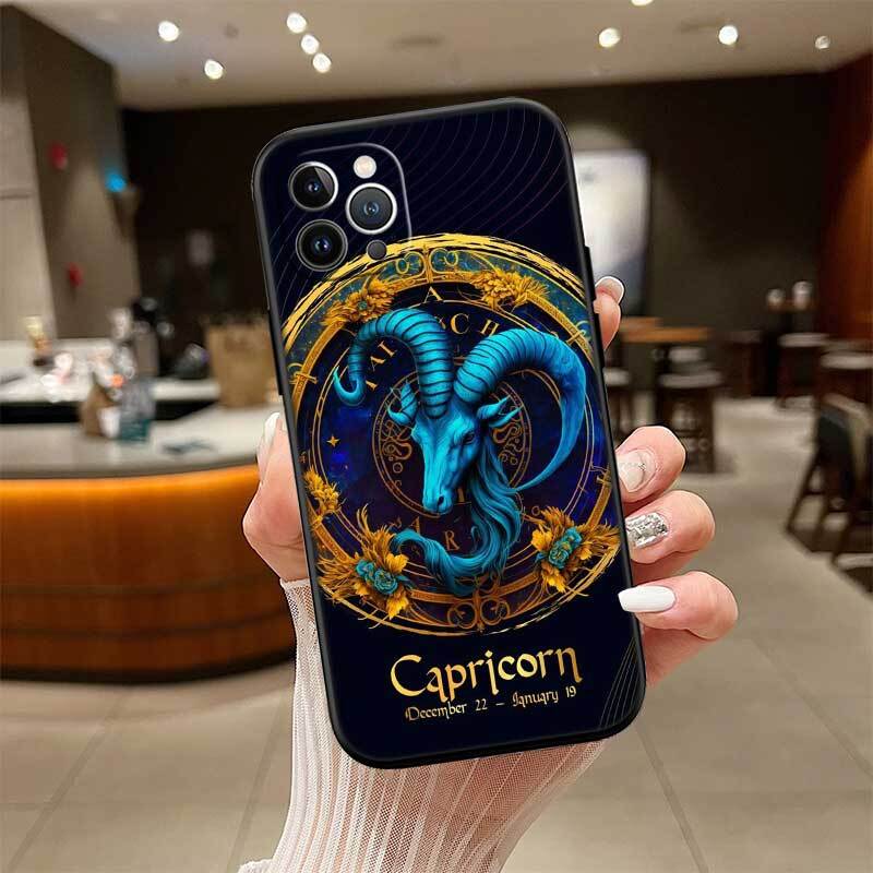 12 Constellation Card Phone Case for Redmi Note 12 12S 12C 13 13C 13R 14 14S 14R 14C 11A 13X A3 A3X A4 A5 Pro Max Plus