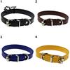 Kunstleer Effen Kleur Schattige Hond Huisdier Kat Puppy Halsband Nek Verstelbare Gesp