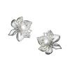 Three-Dimensional Design New  Inlaid Pearl Flower Women'S Earrings Exaggerated Exquisite Party Jewelry Accessories