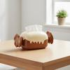 High-End Sense Cartoon Candy Tissue Box Decorative Large Capacity Paper Container Plastic Exquisite Tissue Box Coffee Table
