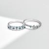 MODIAN 925 Silver Exquisite Eternity Band Paraiba Color CZ Ring Mint Green Stackable Rings For Women Fine Jewelry