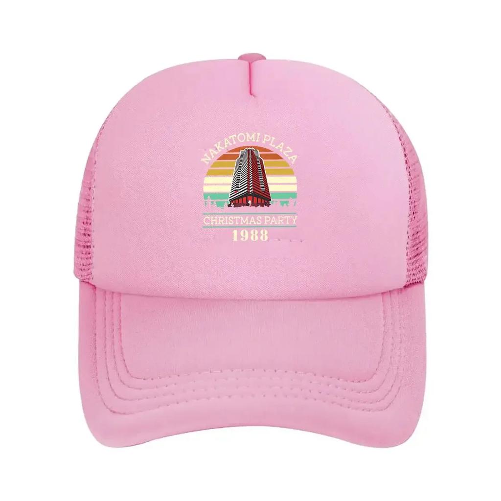 Retro styled Nakatomi Plaza Christmas Party 1988 Logo Mesh Baseball Cap
