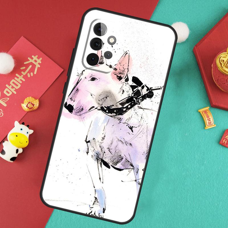 English Bull Terrier Dog Case For Samsung Galaxy A56 A36 A26 A16 A06 A13 A33 A53 A15 A35 A55 A34 A54 A12 A32 A52 A17