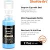 Kit de peinture acrylique - shuttle art - 50 couleurs - 60ml - 12 pinceaux - non toxique