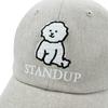 Seutaendeueob Bichon Washed Oatmeal Ball Cap