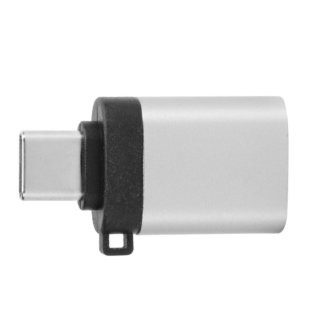 USB3.0 Female to TypeC Adapter Converter Charging Data OTG Stretch Hd Without Chain(Silver )