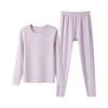 THREEGUN Doro Cotton Fleece-Lined Round Neck Thermal Set for Women