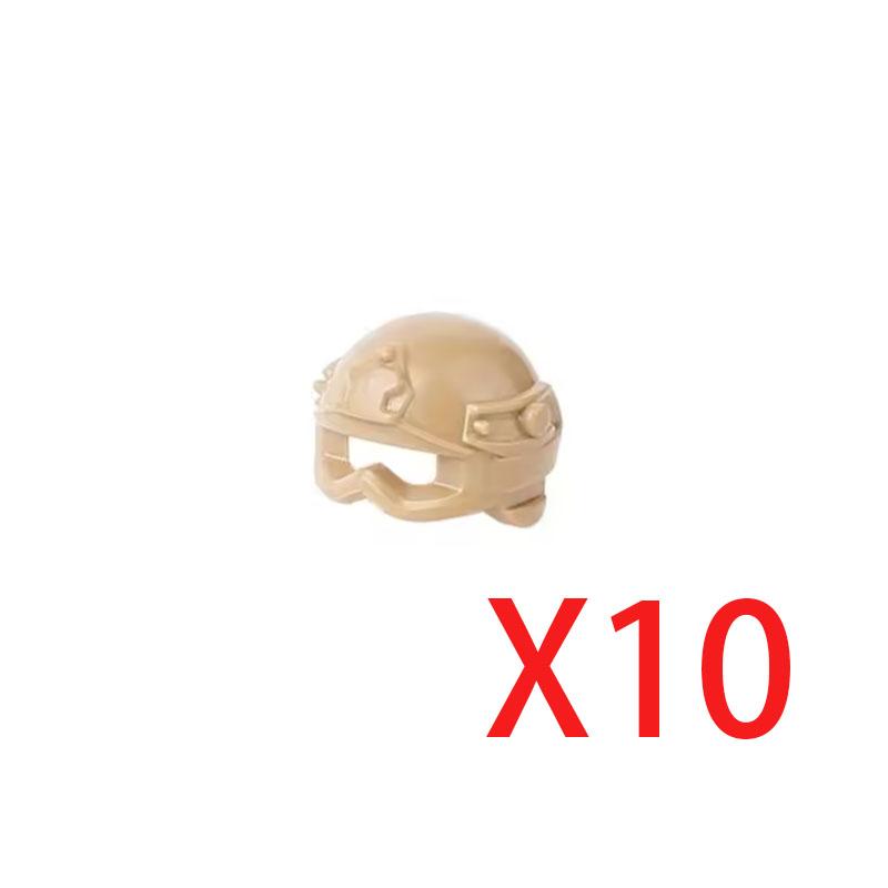 MOC Military Building Blocks Accessories Figure Soldier Ninja Helmet Toy Hat Mini Brick Scarf Mask Knee Pads Gift Toys X027