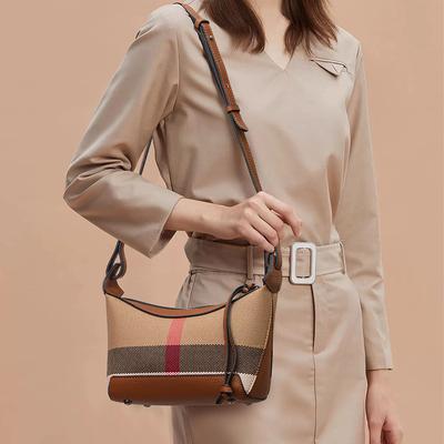 Bolso de Cuadros de Alta Gama Nuevo Bolso de Axila de Piel de Vaca Bolso Cruzado de Hombro de Cuadros