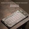 Retro Old Rock Mud Tea Tray Rectangular Dry Brewing Tray Chinese Heart Meridian Dry Brewing Table Simple Household Kung Fu Tray