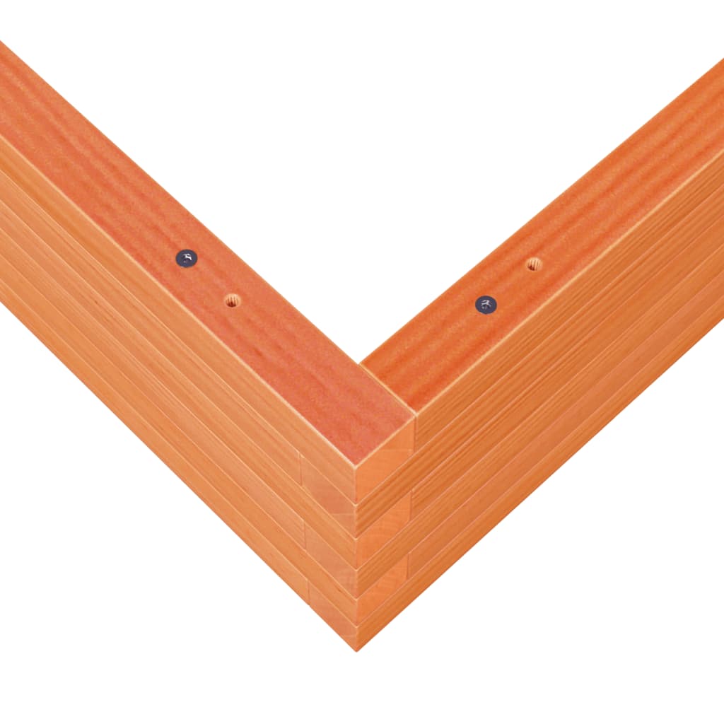Plant Box Wax Brown 100 X 100 X 23 Cm Solid Pine Wood
