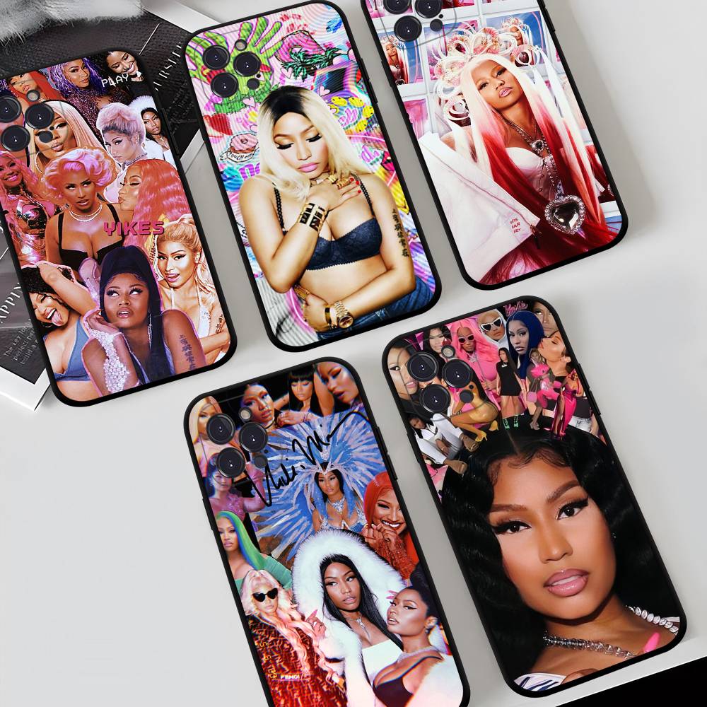 Singer N-Nicki M-Minaj Phone Case For IPhone 17 Pro Max 16 15 14 13 12 11 Plus Mini Silicone Black TPU