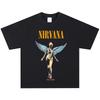 Camiseta Nirvana, Tejido Suave Uso Diario Casual