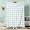 Trendy Flowers And Animals Throw Lightweight 240G Flannel Blanket Soft Skin-Friendly For Summer Cooling