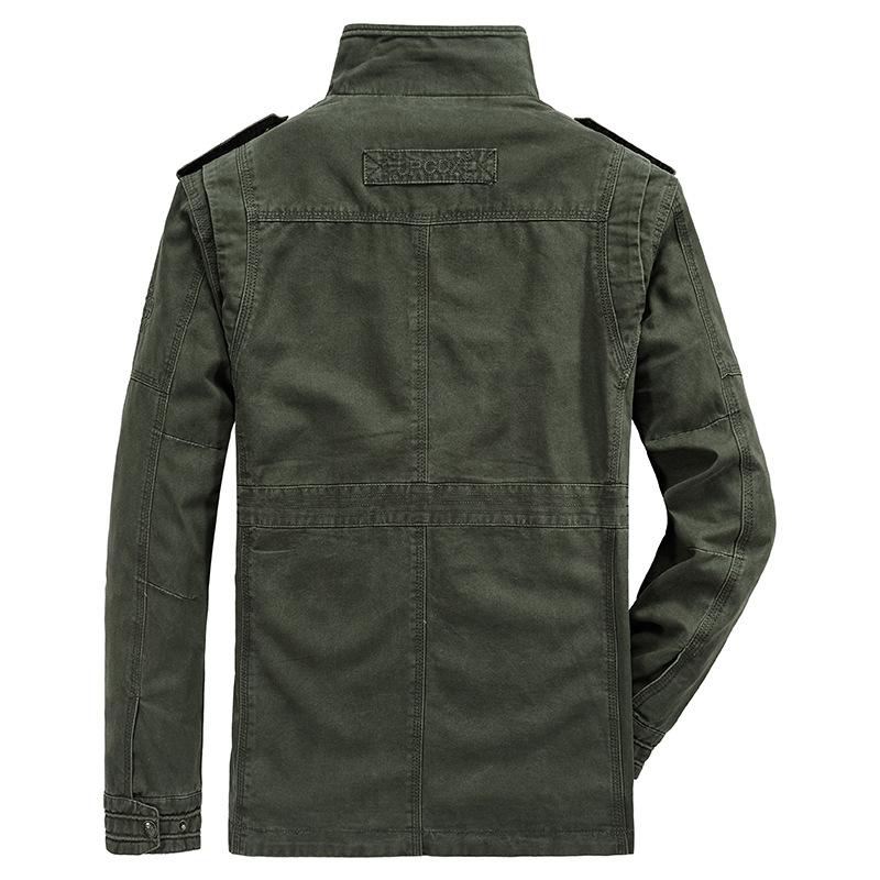 Men's Casual Jacket Pure Cotton Standing Collar Men's Jacket