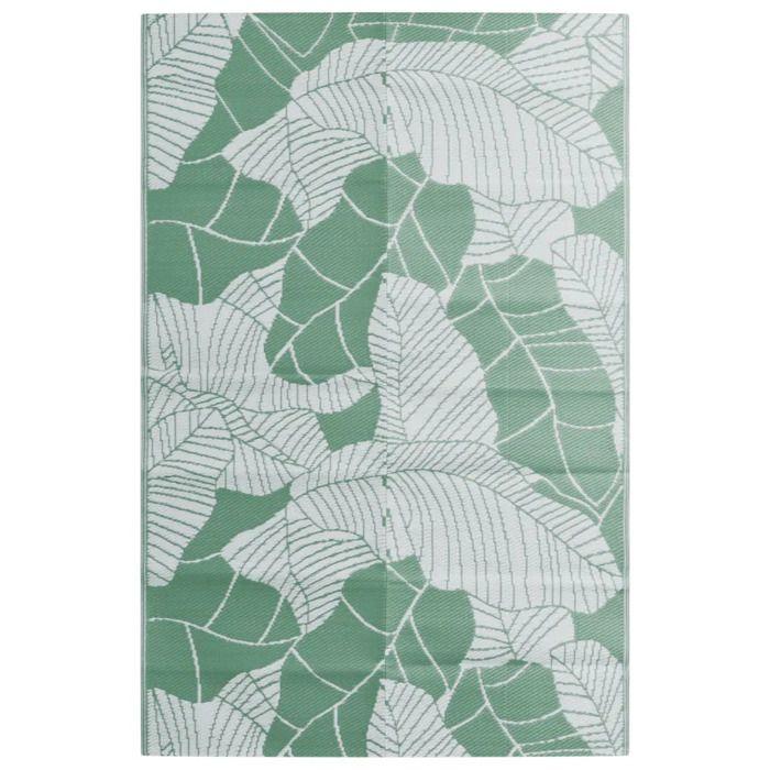 Tapis d'extérieur - vidaXL - 190x290 cm - Vert - Synthétique - Moderne