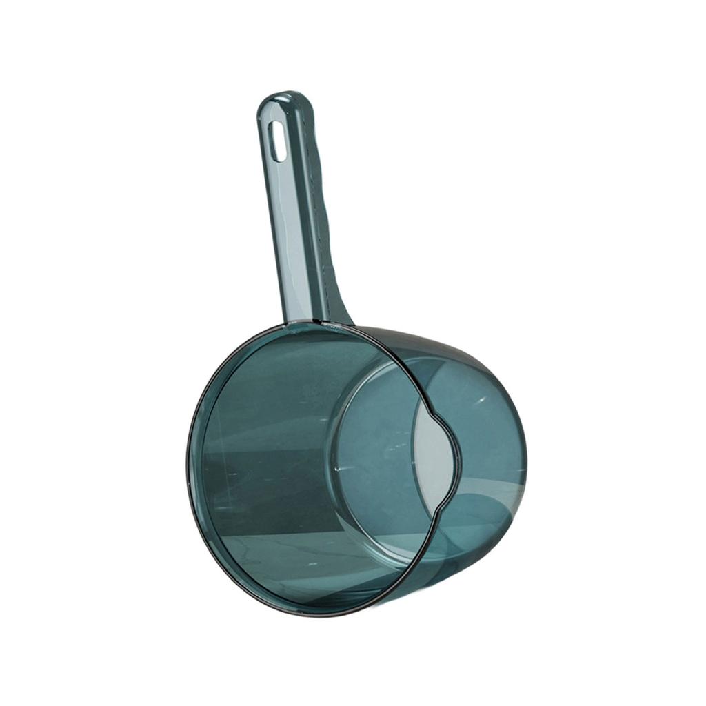 Transparent Kitchen Water Scoop With Large Capacity PP Ergonomic Handle See Through Water Dipper Bathing Mug