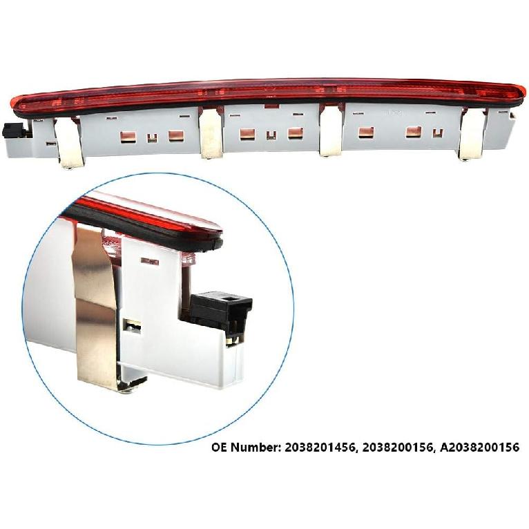 Tail Brake Light,2038201456 LED Third Stop Tail Brake Light Rear Lamp for C-Class C230 C280 C350
