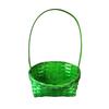 Rectangular Basket with a Handle, Green, 22x19x35 Cm