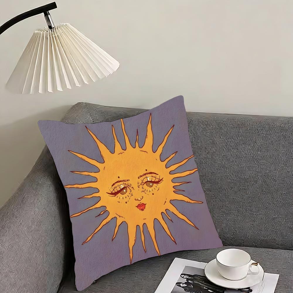 Sun Fashion Cushion Cover Pillowcase Ultra Soft Skin Friendly Fabric Cloud Like Comfort & Concealed Zipper