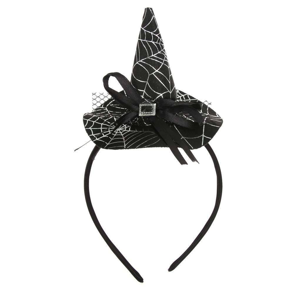 Pumpkin Witch Hat Festival Skull Headband Props Point Cap Performance Props Party Hairband Decor Headwear Halloween Headband