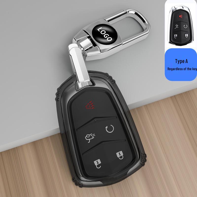 Cadillac Key Cover for XT5, XT4, XT6, CT5, CT6, CT4, XTS, ATSL - Transparent Shell