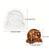 1pc 3D Silicone Mold, Fondant Mold For DIY Pudding Chocolate Crystal Candy Desserts Ice Cube Gum Paste Cupcake Cake Topper Decoration Soap Mould