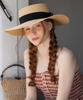 Tatiana Elvia Ribbon Band Natural Raffia Boater Hat Ht8194 Black