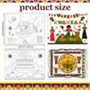 20 Pcs Happy Kwanzaa Placemats Diy Coloring Paper Kwanzaa Table Mats African American Unity Place Mats Decoration For Home Kitch