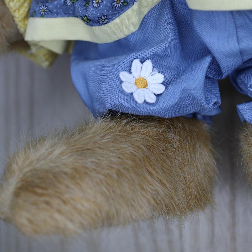 [USED] BOYDS BEARS Yellow Cardigan Teddy Bear Plush Toy