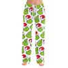 Women's Christmas Print Pajama Pants with Elastic Waist and Casual Sleep Bottoms for Holiday Home Wear