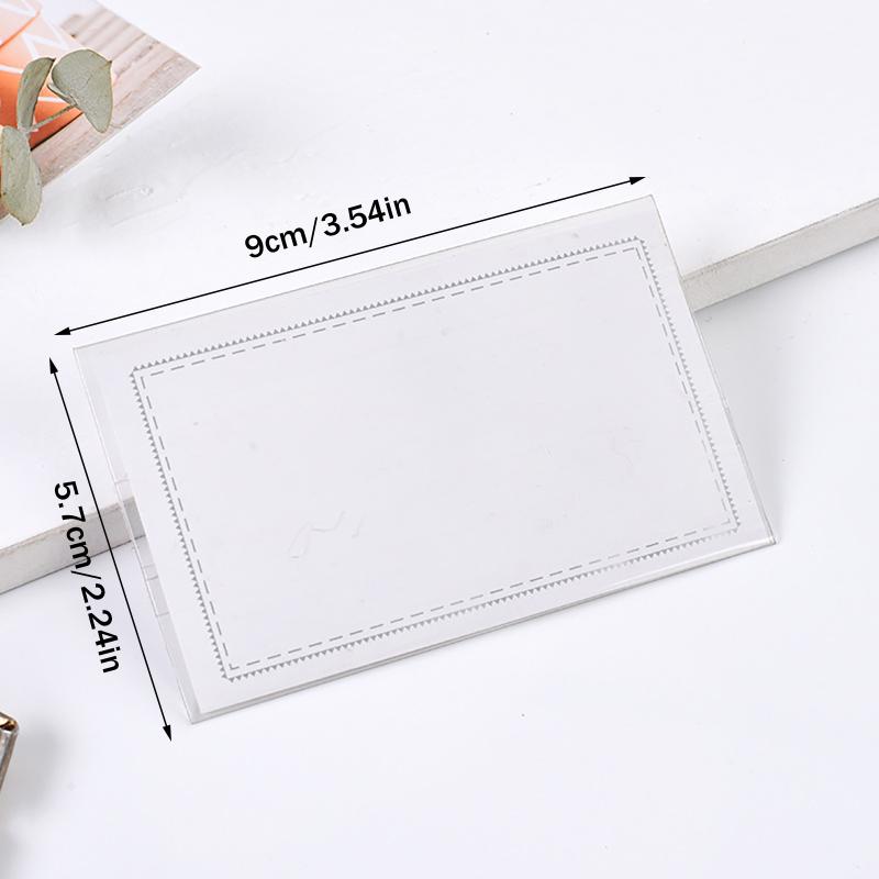 Transparent Chest Tag Id Holders Sleeve Office Staff Workers Work Card Cover Case Nurse Name Badges Holder With Brooch