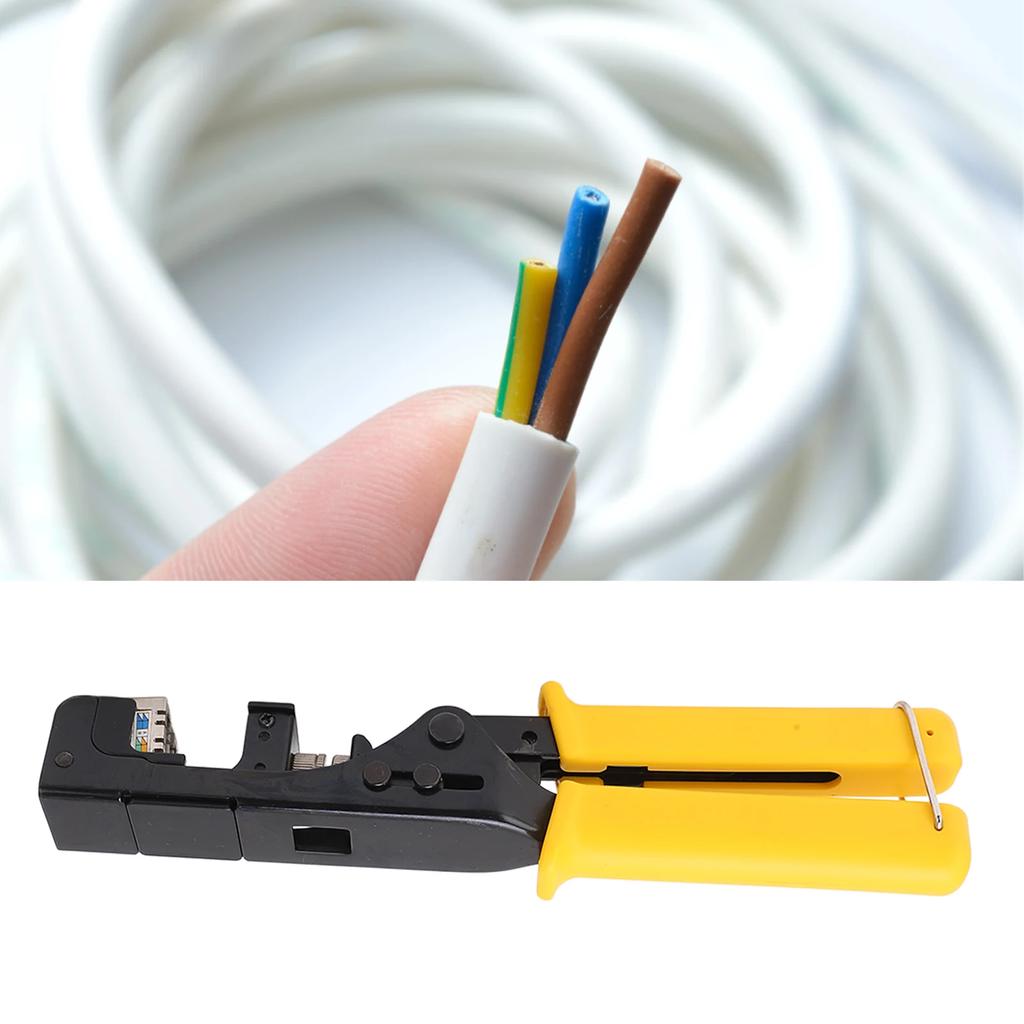 Ratcheting Crimper PP Heat Resistant Handle Adjustable Electrophoresis Cold Rolling Terminal Crimper Ratcheting Crimper