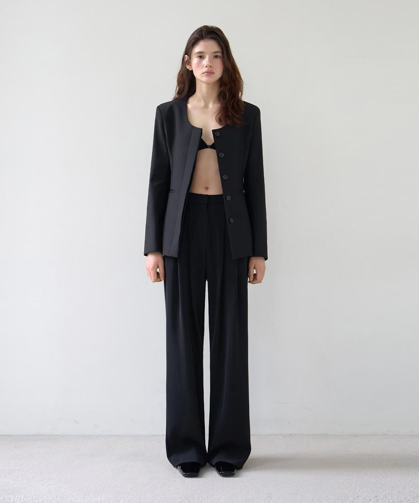 ODS Belted Wave Slacks (Black)