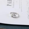Sterling Silver Ring Adjustable Couple Ring for Men Women Girls Present