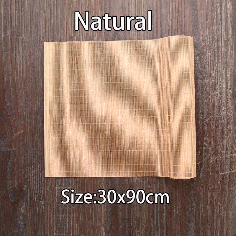 Natural Bamboo Table Runner Placemat Tea Mats Table Placemat Pad Ceiling Decor Home Cafe Restaurant Decoration