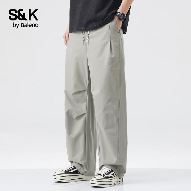 Baleno S&K Herren Lässige Gerade Hosen