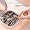 Portable Jewelry Storage Box Cosmetic Mirror Travel Mini Mirror Convenient Portable Travel Exquisite Multi-Plaid