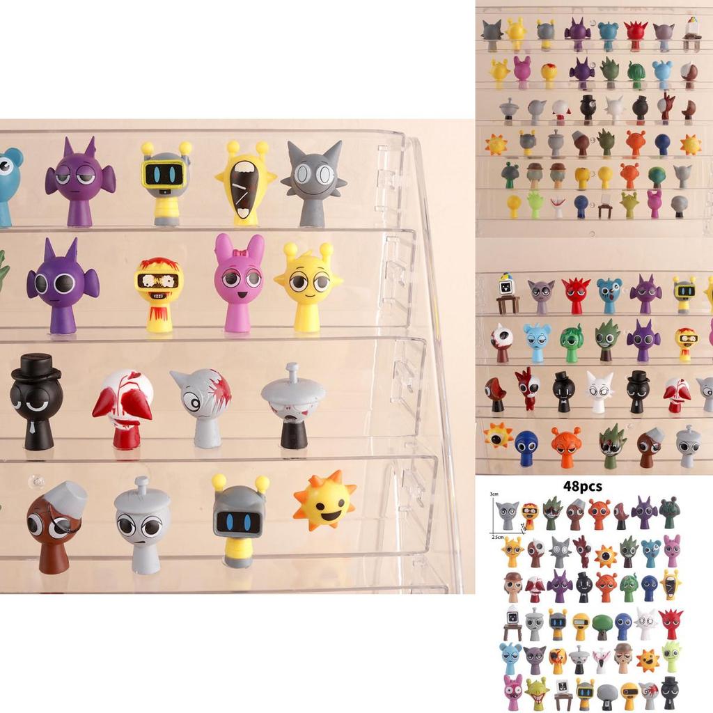 Sprunki Animal Music Box Collection Pvc Toy For Kids Playroom Decor