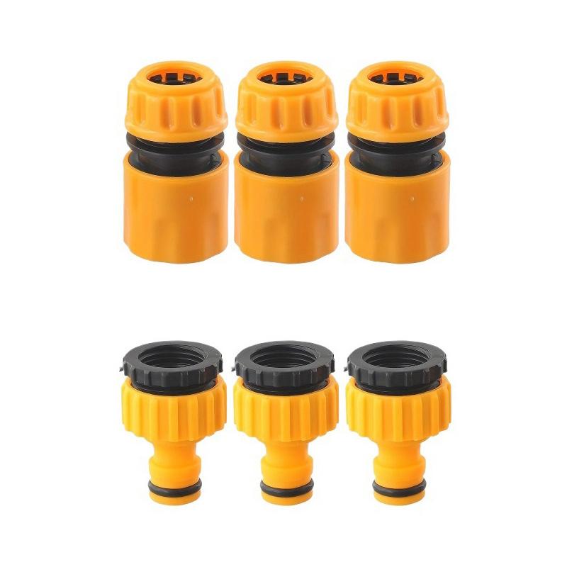 Connettore Rapido per Tubo da Giardino 3/4 e 1/2 Pollice Filettatura per Rubinetto da Giardino Adattatore per Rubinetto per Irrigazione del Giardino