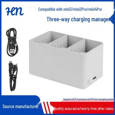 New PD Three-Way Charger for DJI Mini 3/3 Pro/4 Pro Batteries