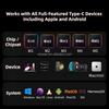 Multifunction 7-in-1 HUB USB-C Multiport Adapter 2.0 4K 30Hz for 2.0 7 USB 3.0 3.5MM AUX Aluminum Alloy Data Transfer Stock