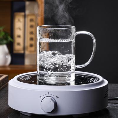 Household Crescent Fair Cup with Lid, Thickened Borosilicate Glass Integrated Crescent Cup, Large Capacity Heat-resistant Cup
