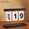 Nordic Minimalist Wooden Desk Calendar Ornament - Soft Decorative Date Display with Free Shipping